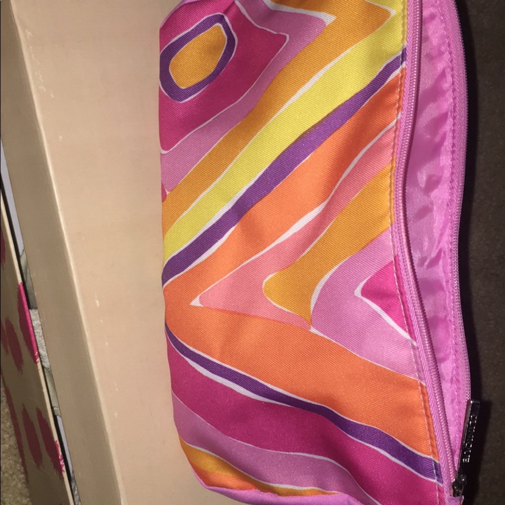 Clinique colorful makeup/pencil bag
